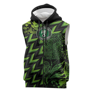 Nigeria Football Custom Sleeveless Zip Hoodie Champions-Super Eagles - African Pride
