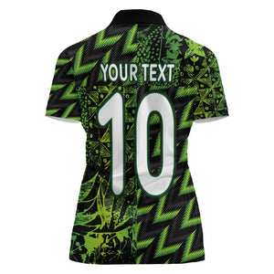 Nigeria Football Custom Women Polo Shirt Champions-Super Eagles - African Pride