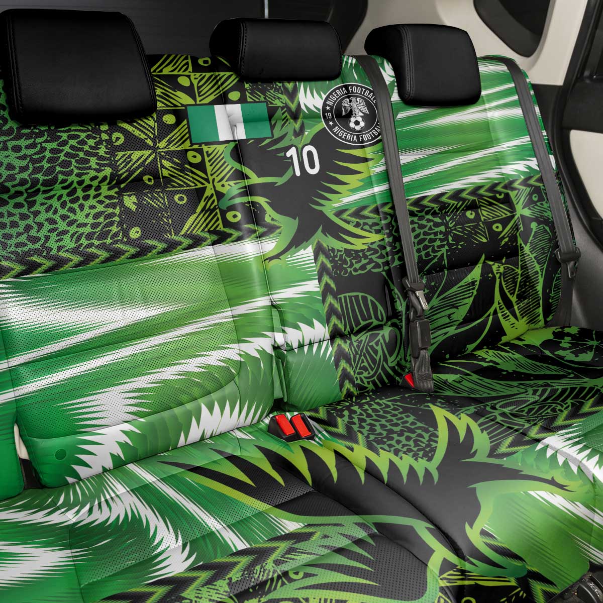 Nigeria Football Custom Back Car Seat Cover Super Eagles-Africa Spirit - African Pride