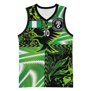 Nigeria Football Custom Basketball Jersey Super Eagles-Africa Spirit LT03