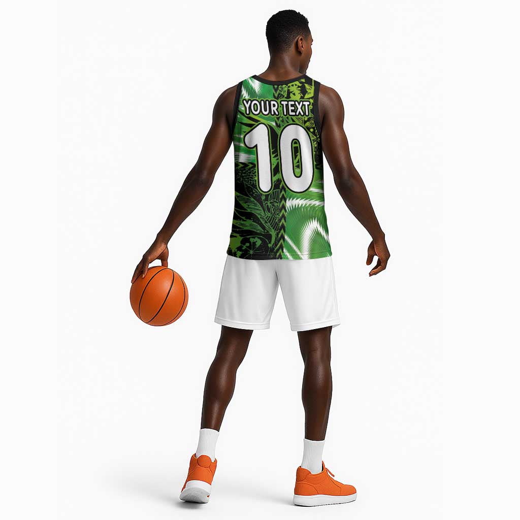 Nigeria Football Custom Basketball Jersey Super Eagles-Africa Spirit LT03