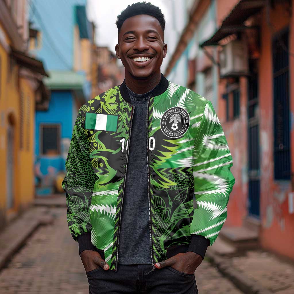 Nigeria Football Custom Bomber Jacket Super Eagles-Africa Spirit - African Pride