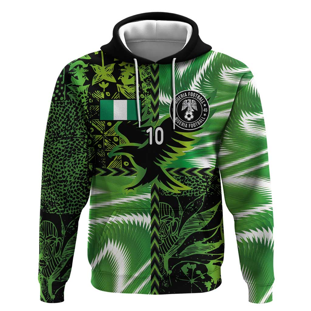 Nigeria Football Custom Hoodie Super Eagles-Africa Spirit - African Pride