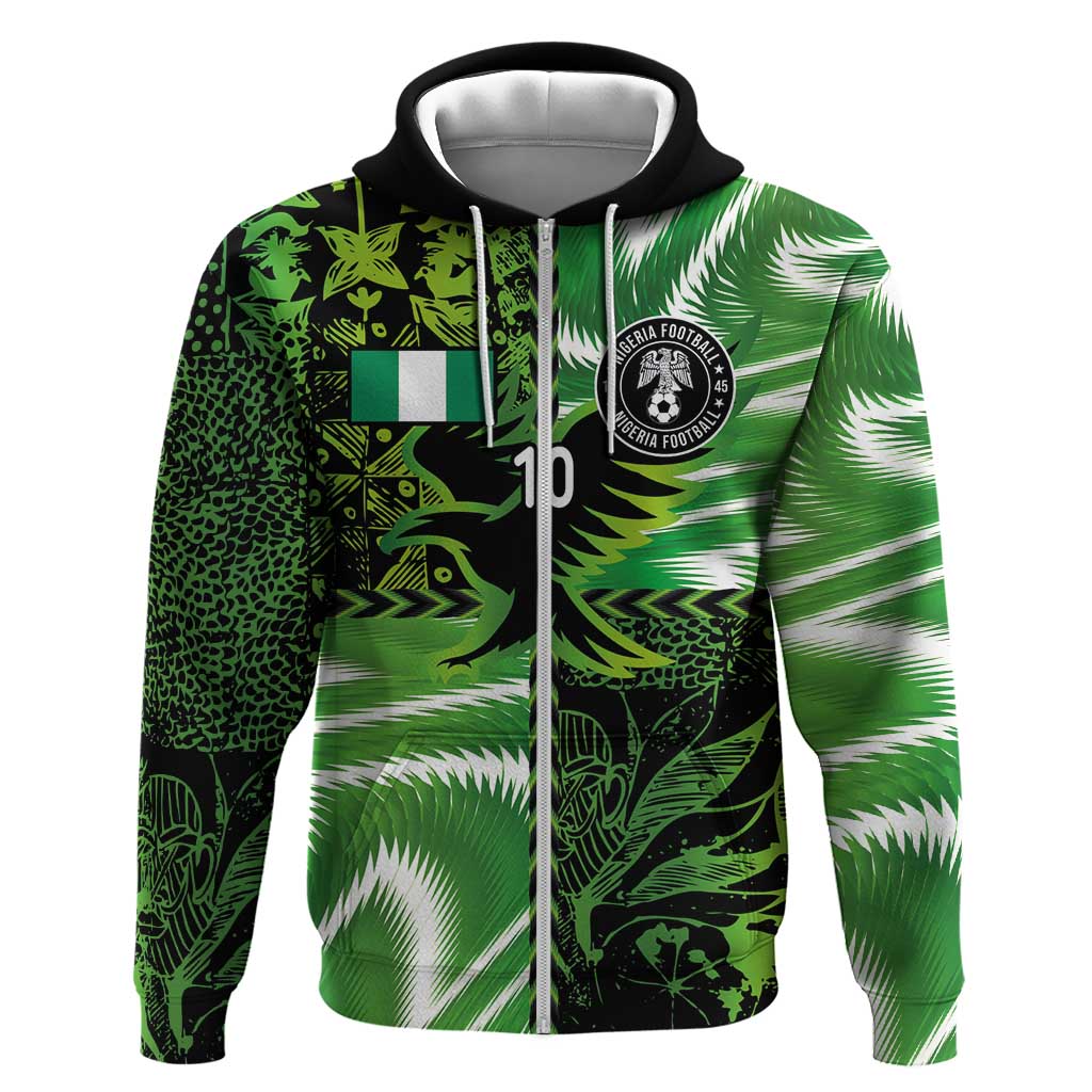 Nigeria Football Custom Hoodie Super Eagles-Africa Spirit - African Pride