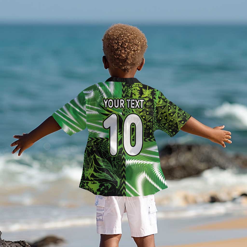 Nigeria Football Custom Kid Hawaiian Shirt Super Eagles-Africa Spirit - African Pride