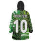Nigeria Football Custom Kid Wearable Blanket Hoodie Super Eagles-Africa Spirit - African Pride