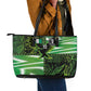 Nigeria Football Custom Leather Tote Bag Super Eagles-Africa Spirit - African Pride