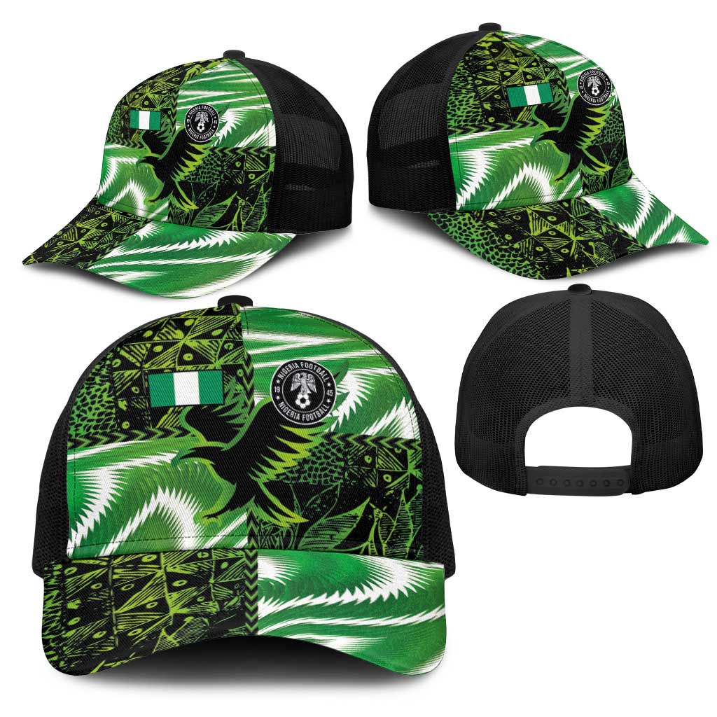 Nigeria Football Mesh Trucker Cap Super Eagles-Africa Spirit - African Pride