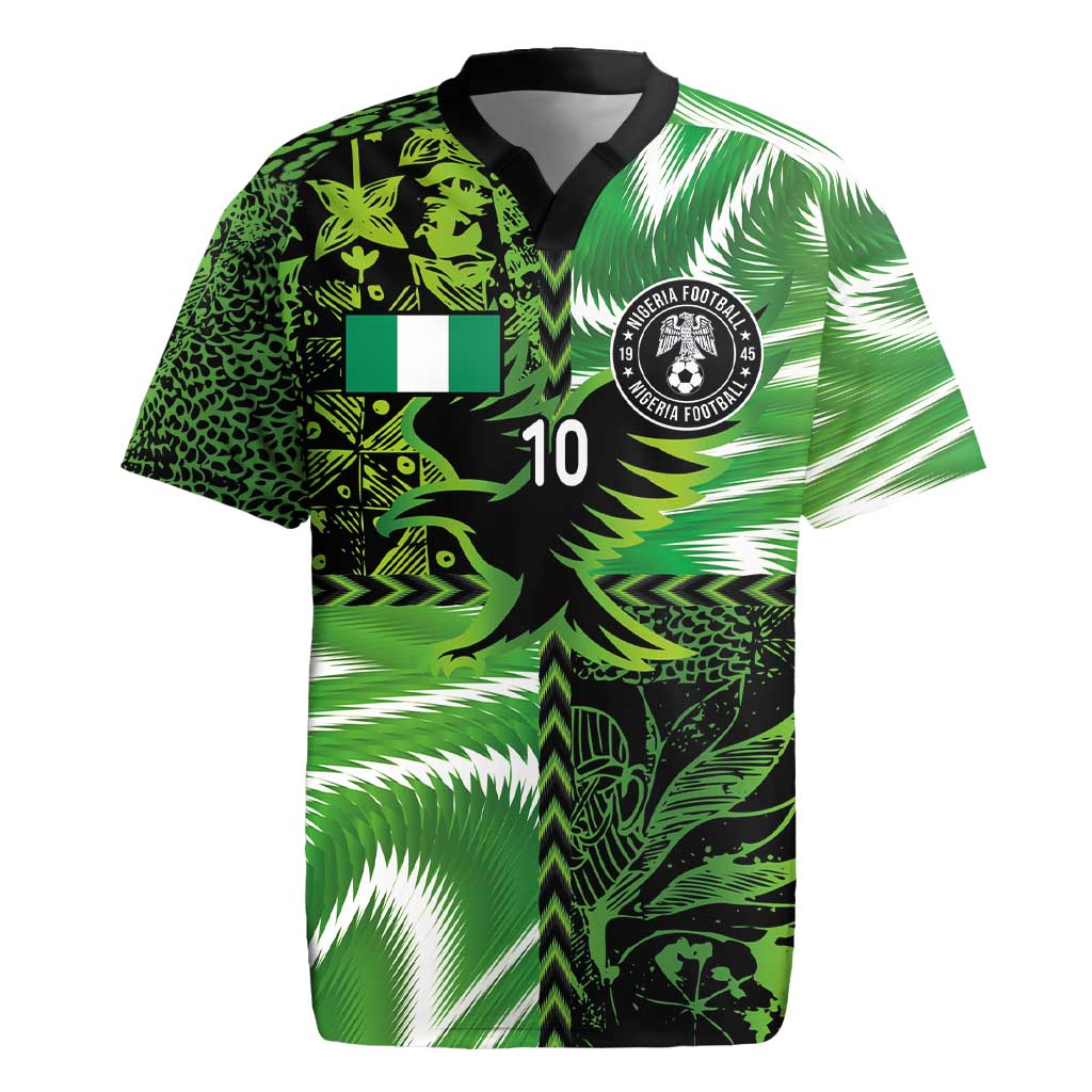 Nigeria Football Custom Rugby Jersey Super Eagles-Africa Spirit - African Pride
