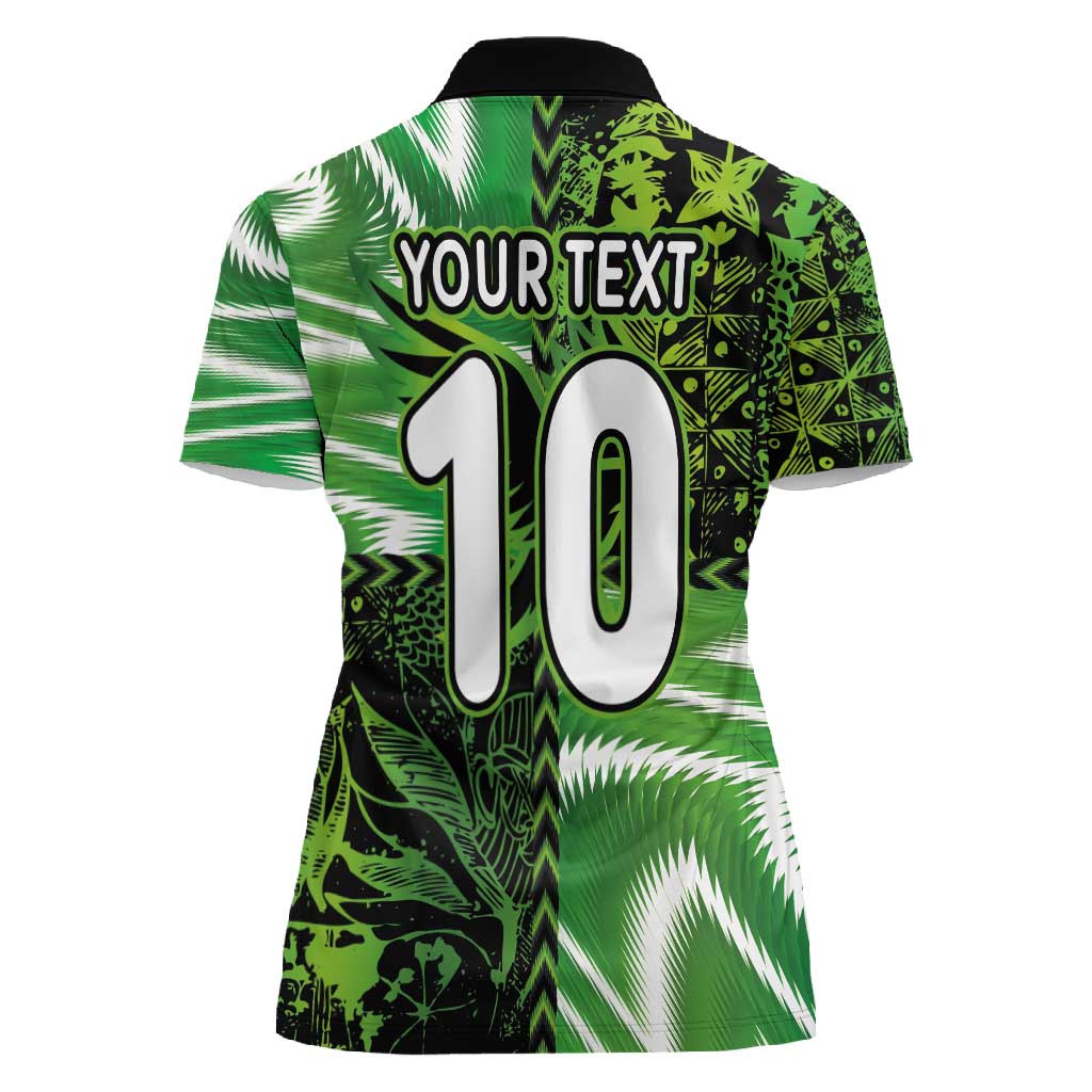 Nigeria Football Custom Women Polo Shirt Super Eagles-Africa Spirit - African Pride