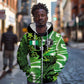 Nigeria Football Custom Zip Hoodie Super Eagles-Africa Spirit - African Pride