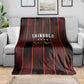 Afro-Trinbago Cricket Knight Riders Blanket Palm Leaves Stripes Style - African Pride