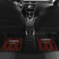 Afro-Trinbago Cricket Knight Riders Car Mats Palm Leaves Stripes Style - African Pride