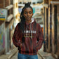 Custom Afro-Trinbago Cricket Knight Riders Hoodie Palm Leaves Stripes Style - African Pride