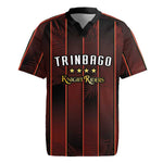 Custom Afro-Trinbago Cricket Knight Riders Rugby Jersey Palm Leaves Stripes Style - African Pride