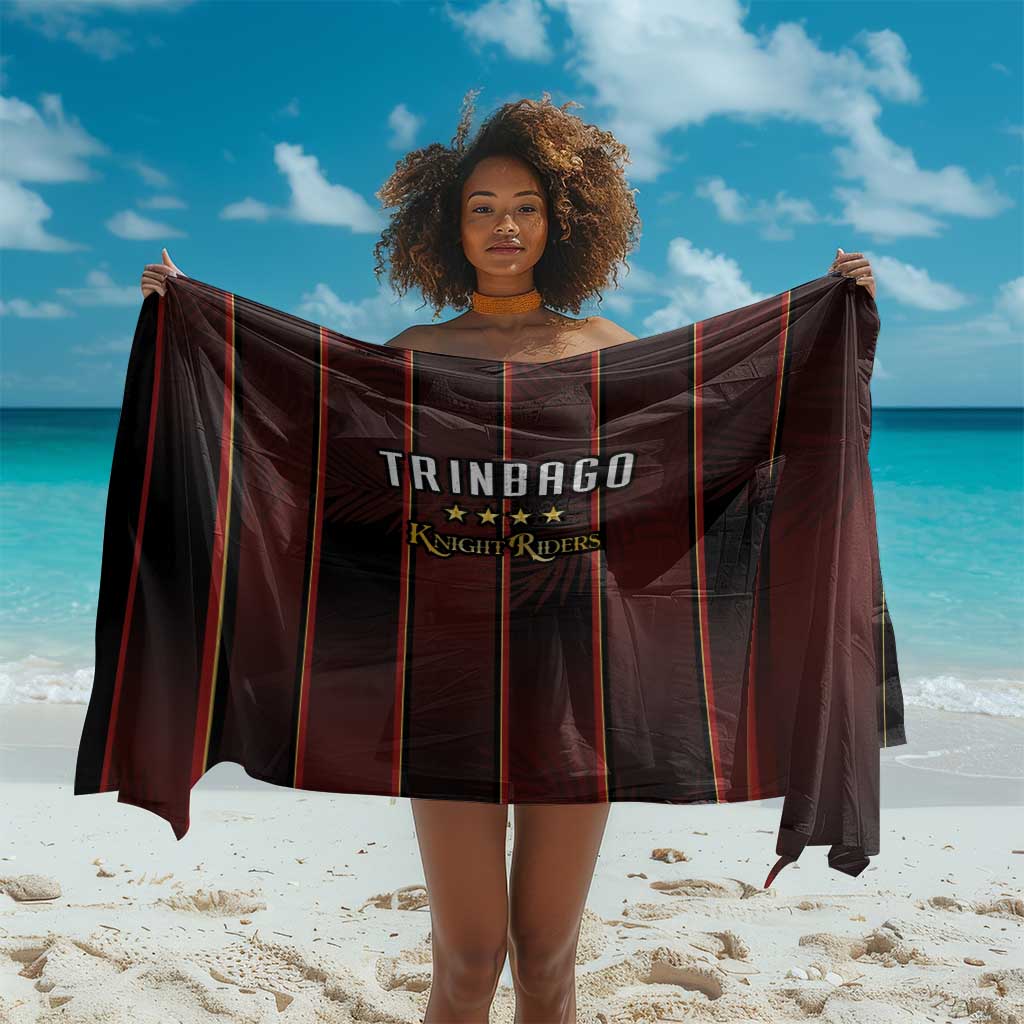Afro-Trinbago Cricket Knight Riders Sarong Palm Leaves Stripes Style - African Pride