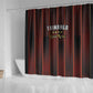 Afro-Trinbago Cricket Knight Riders Shower Curtain Palm Leaves Stripes Style - African Pride