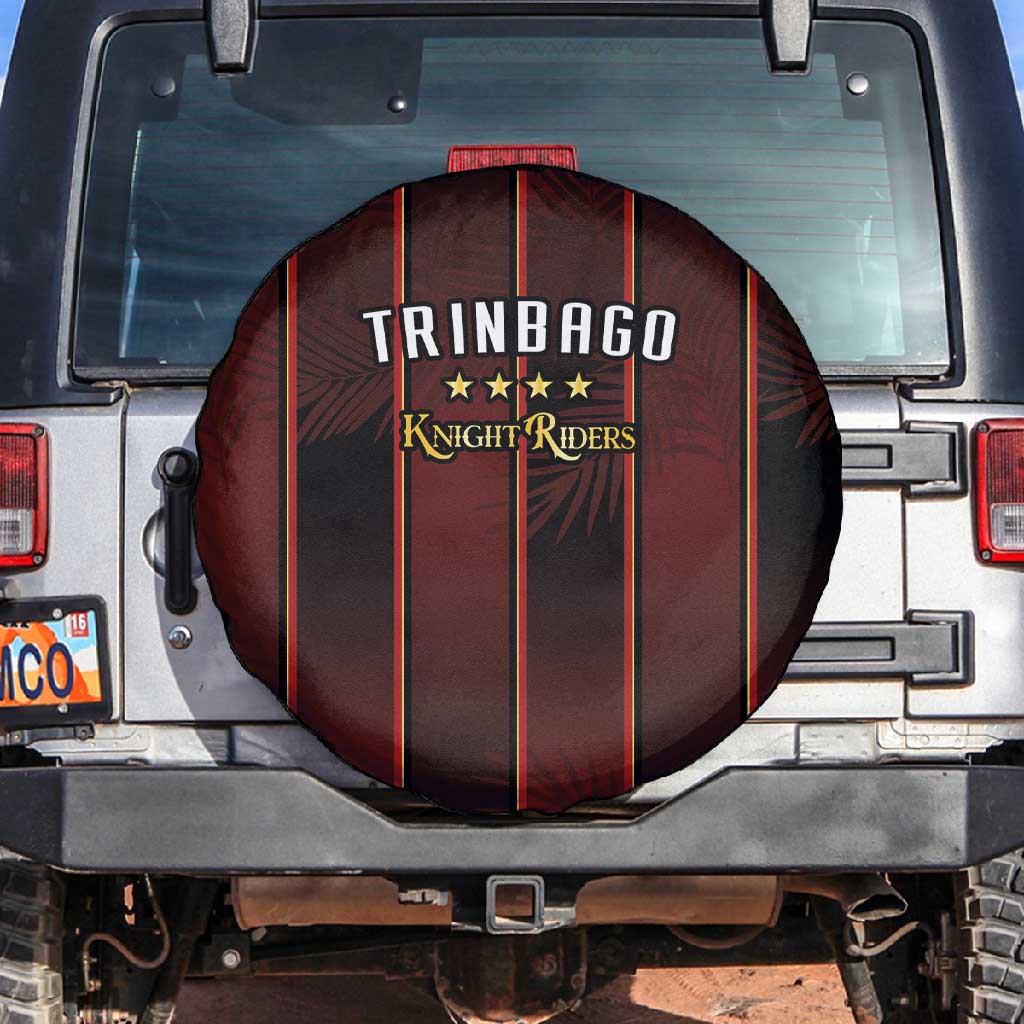 Afro-Trinbago Cricket Knight Riders Spare Tire Cover Palm Leaves Stripes Style - African Pride