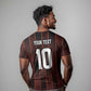 Custom Afro-Trinbago Cricket Knight Riders T shirt Palm Leaves Stripes Style - African Pride