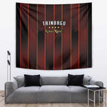 Afro-Trinbago Cricket Knight Riders Tapestry Palm Leaves Stripes Style - African Pride