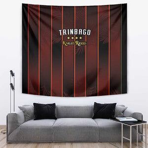 Afro-Trinbago Cricket Knight Riders Tapestry Palm Leaves Stripes Style - African Pride