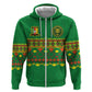 Custom Cameroon Football Hoodie Tribal Motifs Green Color - African Pride