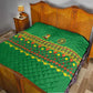 Cameroon Football Quilt Tribal Motifs Green Color - African Pride