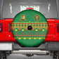 Cameroon Football Spare Tire Cover Tribal Motifs Green Color - African Pride