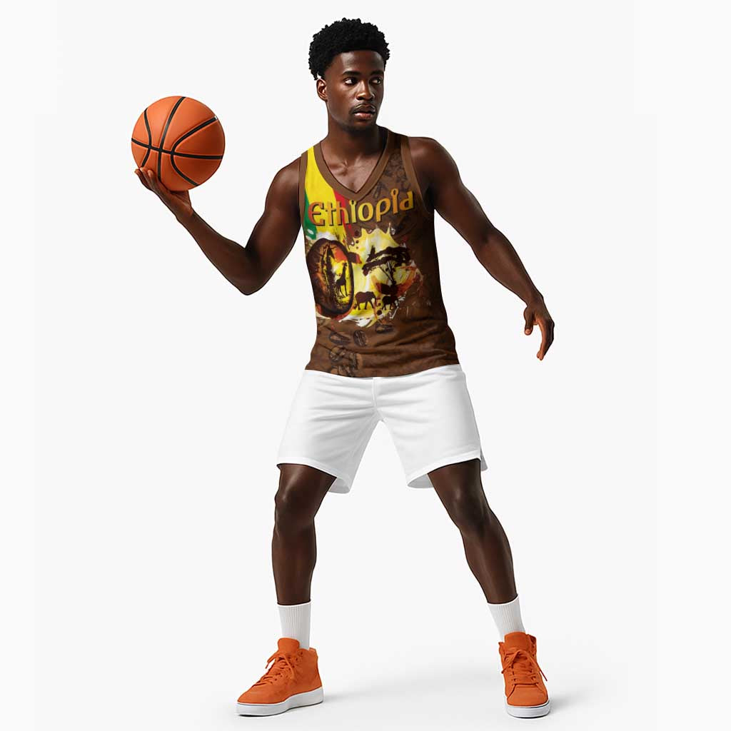 Ethiopia's Pride - Coffee Culture Basketball Jersey LT03