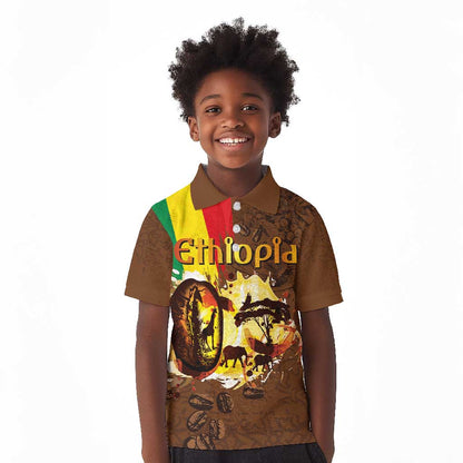 Ethiopia's Pride - Coffee Culture Kid Polo Shirt