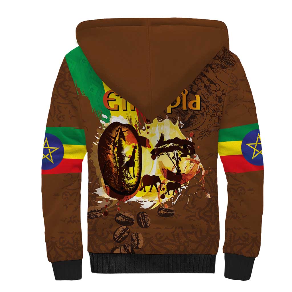 Ethiopia's Pride - Coffee Culture Sherpa Hoodie