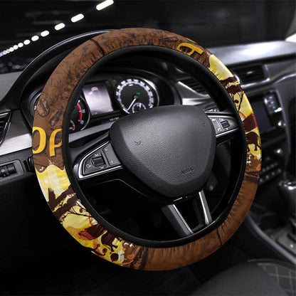 Ethiopia's Pride - Coffee Culture Steering Wheel Cover