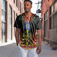 Ethiopia Lion of Judah and The Star Seal Baseball Jersey Dashiki Style