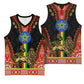 Ethiopia Lion of Judah and The Star Seal Basketball Jersey Dashiki Style LT03