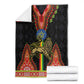 Ethiopia Lion of Judah and The Star Seal Blanket Dashiki Style