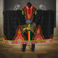 Ethiopia Lion of Judah and The Star Seal Hooded Blanket Dashiki Style