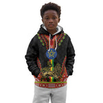 Ethiopia Lion of Judah and The Star Seal Kid Hoodie Dashiki Style