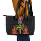 Ethiopia Lion of Judah and The Star Seal Leather Tote Bag Dashiki Style