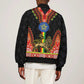 Ethiopia Lion of Judah and The Star Seal Sleeve Zip Bomber Jacket Dashiki Style