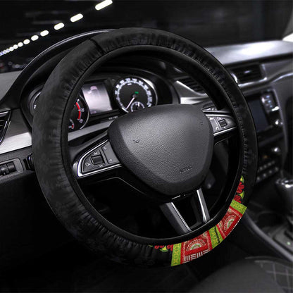 Ethiopia Lion of Judah and The Star Seal Steering Wheel Cover Dashiki Style