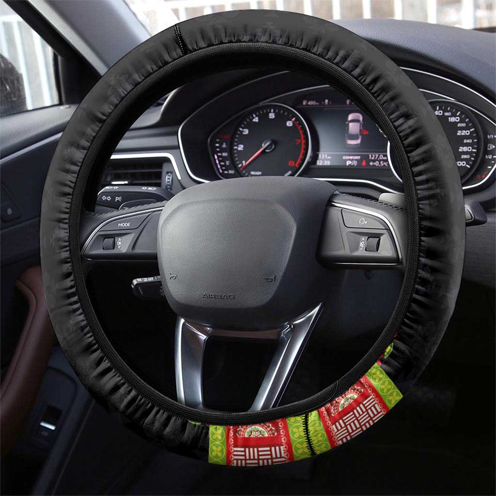 Ethiopia Lion of Judah and The Star Seal Steering Wheel Cover Dashiki Style