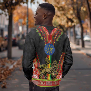 Ethiopia Lion of Judah and The Star Seal Sweatshirt Dashiki Style