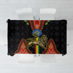 Ethiopia Lion of Judah and The Star Seal Tablecloth Dashiki Style