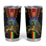 Ethiopia Lion of Judah and The Star Seal Tumbler Cup Dashiki Style