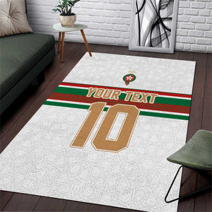 Custom Moroccan Football Area Rug The Hunt of Atlas Lions