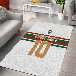 Custom Moroccan Football Area Rug The Hunt of Atlas Lions