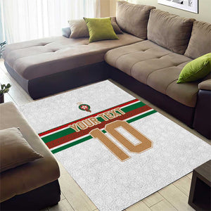 Custom Moroccan Football Area Rug The Hunt of Atlas Lions