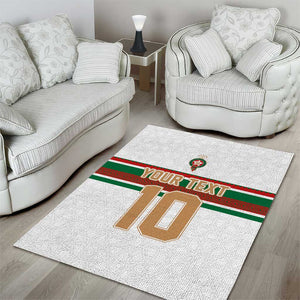 Custom Moroccan Football Area Rug The Hunt of Atlas Lions