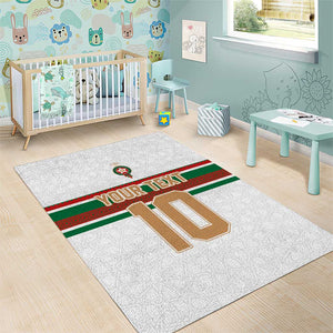 Custom Moroccan Football Area Rug The Hunt of Atlas Lions