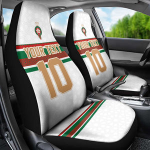 Custom Moroccan Football Car Seat Cover The Hunt of Atlas Lions